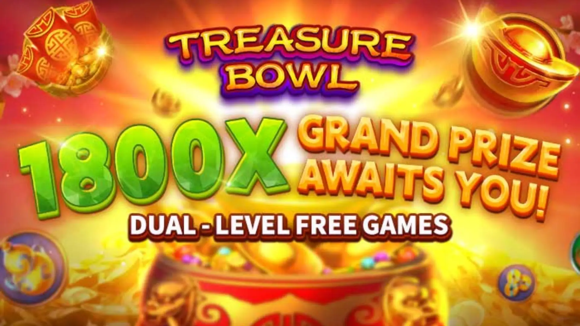 Multiplicadores Treasure Bowl winbr - 7777x Máximo com Tigela Dourada